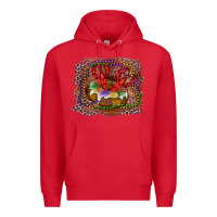 Red Mardi gras king cake crawfish Premium Hoodie - RanaPortraitStore