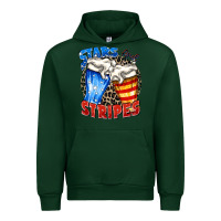 Forest Green stars and stripes beer Urban Hoodie - Zillion Design Studio