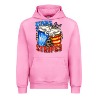 Fuchsia Pink stars and stripes beer Urban Hoodie - Zillion Design Studio