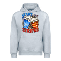 Heather Grey stars and stripes beer Urban Hoodie - Zillion Design Studio