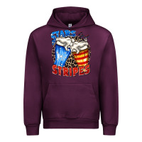 Mauve Wine stars and stripes beer Urban Hoodie - Zillion Design Studio
