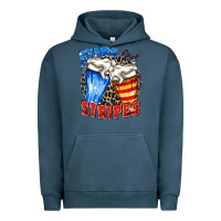 Pigment Midnight Navy stars and stripes beer Urban Hoodie - Zillion Design Studio