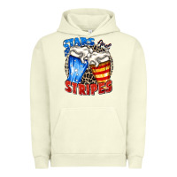 Pigment Pistachio stars and stripes beer Urban Hoodie - Zillion Design Studio