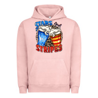 Pigment Salmon stars and stripes beer Urban Hoodie - Zillion Design Studio