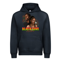 Navy afro black love matters Urban Hoodie - texasbilliewilder