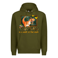 Army Green teaching is a walk in the park Premium Hoodie - texasbilliewilder