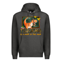 Charcoal Heather teaching is a walk in the park Premium Hoodie - texasbilliewilder