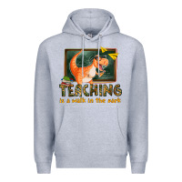 Heather Grey teaching is a walk in the park Premium Hoodie - texasbilliewilder