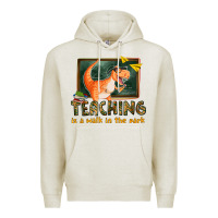 Oatmeal Heather teaching is a walk in the park Premium Hoodie - texasbilliewilder
