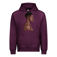 Mauve Wine afro black man Urban Hoodie - texasbilliewilder