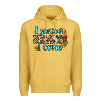 Antique Gold i swear because i care Premium Hoodie - Zillion Design Studio