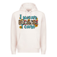 Pale Pink i swear because i care Premium Hoodie - Zillion Design Studio