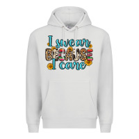 Dove Grey i swear because i care Premium Hoodie - Zillion Design Studio