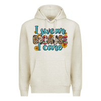 Oatmeal Heather i swear because i care Premium Hoodie - Zillion Design Studio