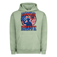Pigment Oil Green honor the brave Urban Hoodie - Zillion Design Studio