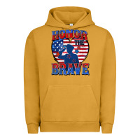 Pigment Peanut Butter honor the brave Urban Hoodie - Zillion Design Studio