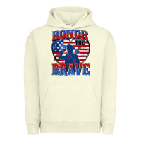 Pigment Pistachio honor the brave Urban Hoodie - Zillion Design Studio