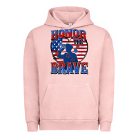 Pigment Salmon honor the brave Urban Hoodie - Zillion Design Studio