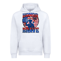 White honor the brave Urban Hoodie - Zillion Design Studio
