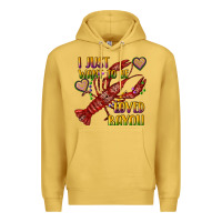 Antique Gold mardi gras i just want to be loved bayou crawfish Premium Hoodie - RanaPortraitStore