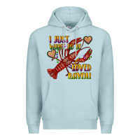 Blue Mist mardi gras i just want to be loved bayou crawfish Premium Hoodie - RanaPortraitStore
