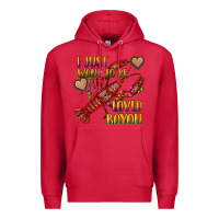 Cardinal mardi gras i just want to be loved bayou crawfish Premium Hoodie - RanaPortraitStore