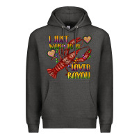 Charcoal Heather mardi gras i just want to be loved bayou crawfish Premium Hoodie - RanaPortraitStore