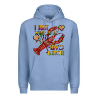 Colony Blue mardi gras i just want to be loved bayou crawfish Premium Hoodie - RanaPortraitStore