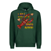 Sports Green mardi gras i just want to be loved bayou crawfish Premium Hoodie - RanaPortraitStore