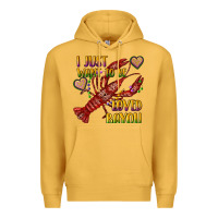 Mustard mardi gras i just want to be loved bayou crawfish Premium Hoodie - RanaPortraitStore