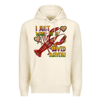 Tofu mardi gras i just want to be loved bayou crawfish Premium Hoodie - RanaPortraitStore