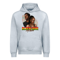Heather Grey afro black love matters Urban Hoodie - texasbilliewilder
