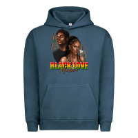 Pigment Midnight Navy afro black love matters Urban Hoodie - texasbilliewilder