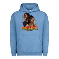Pigment Pebble Blue afro black love matters Urban Hoodie - texasbilliewilder