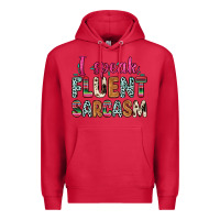 Cardinal i speak fluent sarcasm Premium Hoodie - Zillion Design Studio