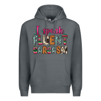 Rock i speak fluent sarcasm Premium Hoodie - Zillion Design Studio