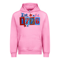Fuchsia Pink est 1776 Urban Hoodie - Zillion Design Studio