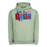 Pigment Oil Green est 1776 Urban Hoodie - Zillion Design Studio