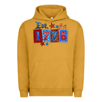 Pigment Peanut Butter est 1776 Urban Hoodie - Zillion Design Studio