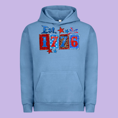 Est 1776 Urban Hoodie Designed By Zillion Design Studio