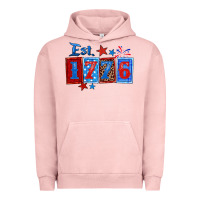 Pigment Salmon est 1776 Urban Hoodie - Zillion Design Studio