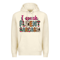 Sandshell i speak fluent sarcasm Premium Hoodie - Zillion Design Studio