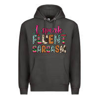 Smoke i speak fluent sarcasm Premium Hoodie - Zillion Design Studio