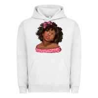 Pigment Lunar Rock afro black girlchild kiss with bow Urban Hoodie - texasbilliewilder