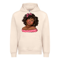Sandshell afro black girlchild kiss with bow Urban Hoodie - texasbilliewilder