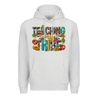 Dove Grey teaching my Premium Hoodie - texasbilliewilder