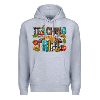Heather Grey teaching my Premium Hoodie - texasbilliewilder
