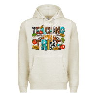 Oatmeal Heather teaching my Premium Hoodie - texasbilliewilder