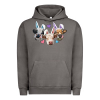 Pigment Tornado Easter Cows With Bunny Ears Urban Hoodie - RanaPortraitStore