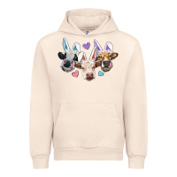 Sandshell Easter Cows With Bunny Ears Urban Hoodie - RanaPortraitStore